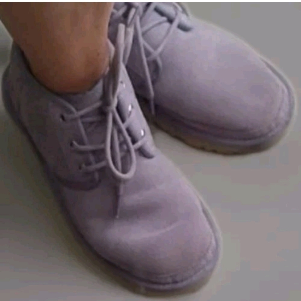 UGG Neumel Ankle Boots Womens Size 8 Light Greyish/Lavender Color In & Out VGUC - Picture 11 of 15